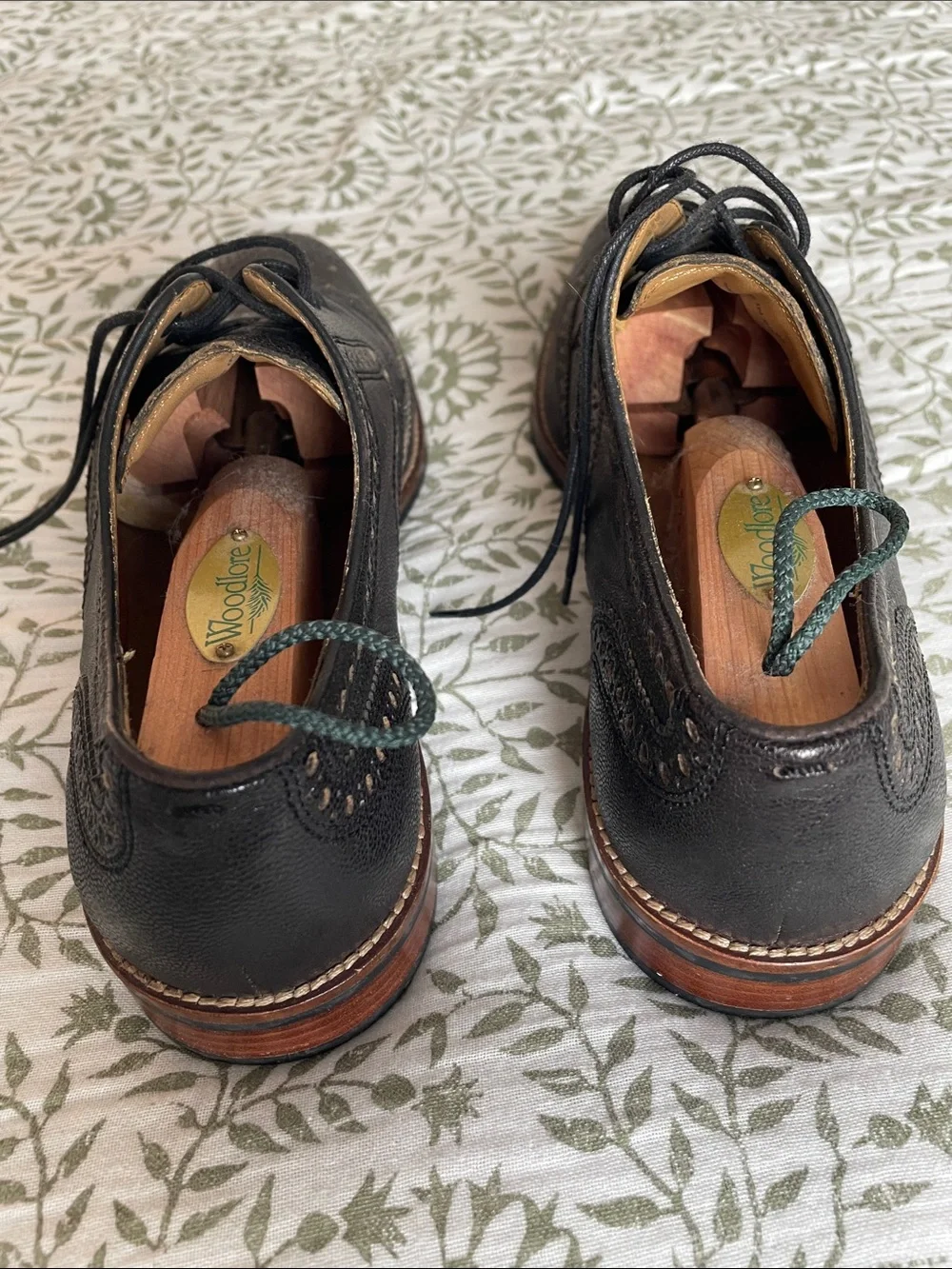 Mezlan Dark Brown Leather Wingtip Brogues
